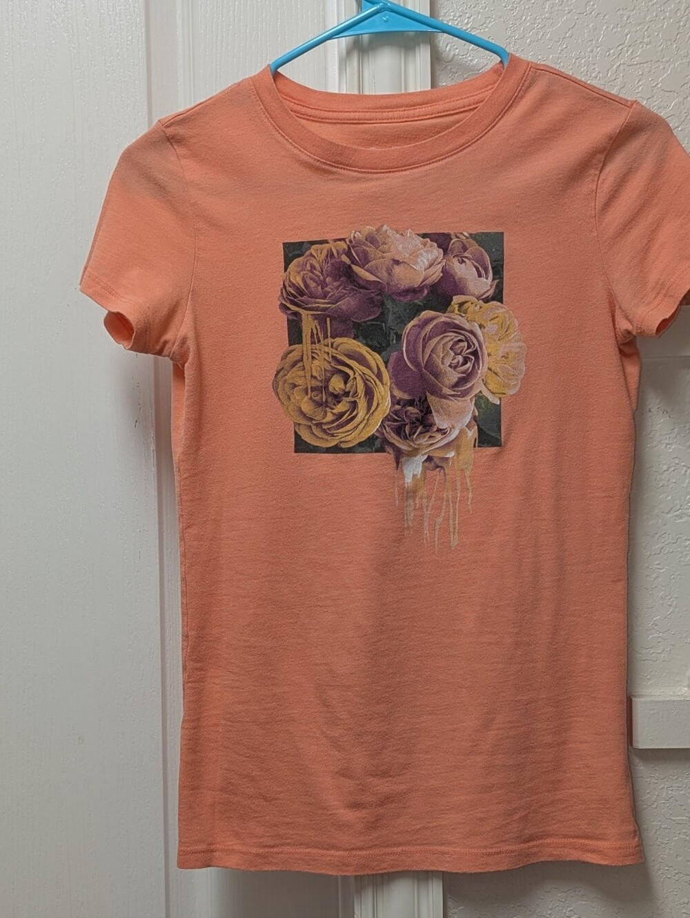 Free State Peach Floral Graphic Tee